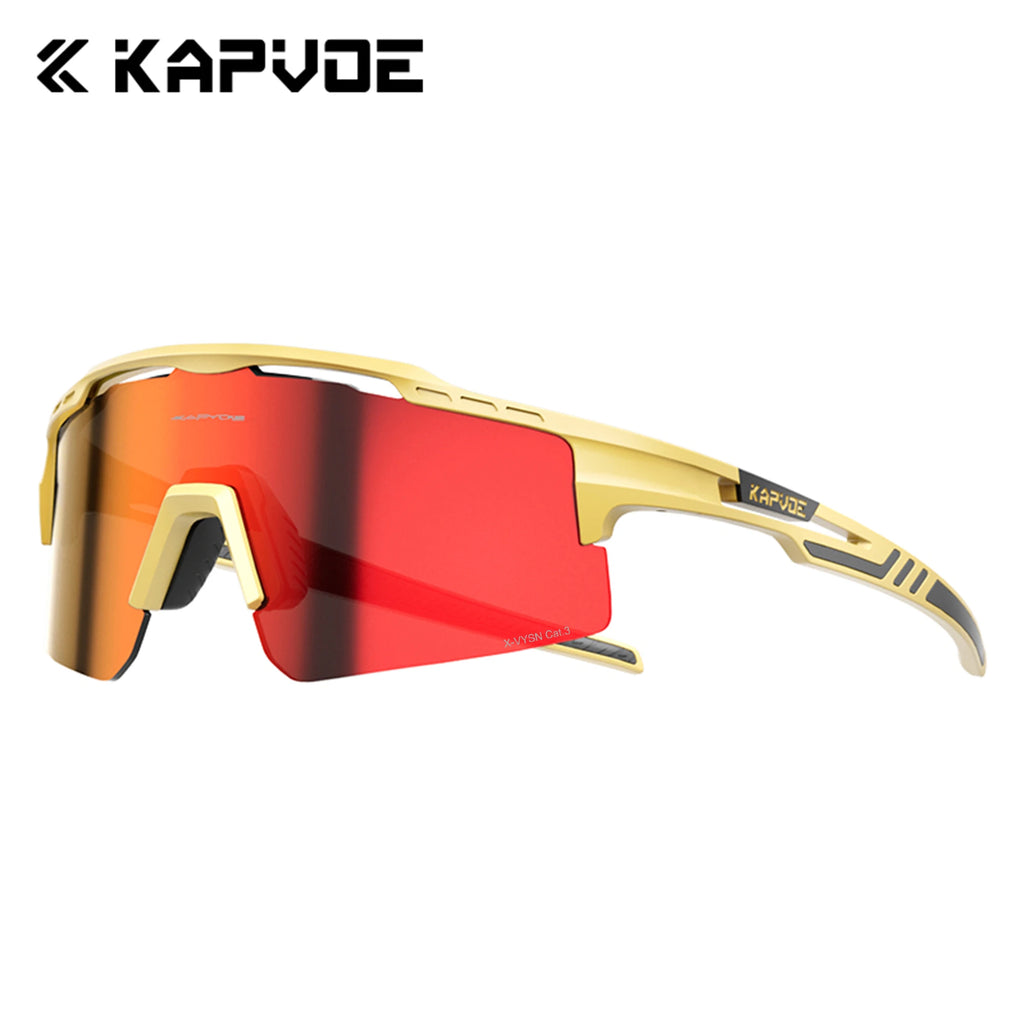 KAPVOE HD UV400 Hiking Cycling Sunglasses Outdoor Sports Hiking and Camping Glasses Waterproof Stylish Driving Sunglasses Unisex