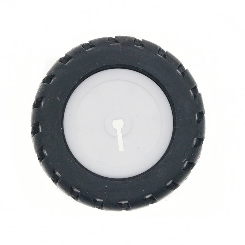 D-axis rubber tire Robot Accessories 43MM Tracking trolley model wheels With N20 gear motor