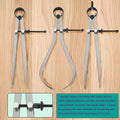 Spring Inside and Outside Caliper Set, 4/6/8 Inch, 3 Pcs Wood Lathe Engineering Measuring Tools, Spring Caliper Kit