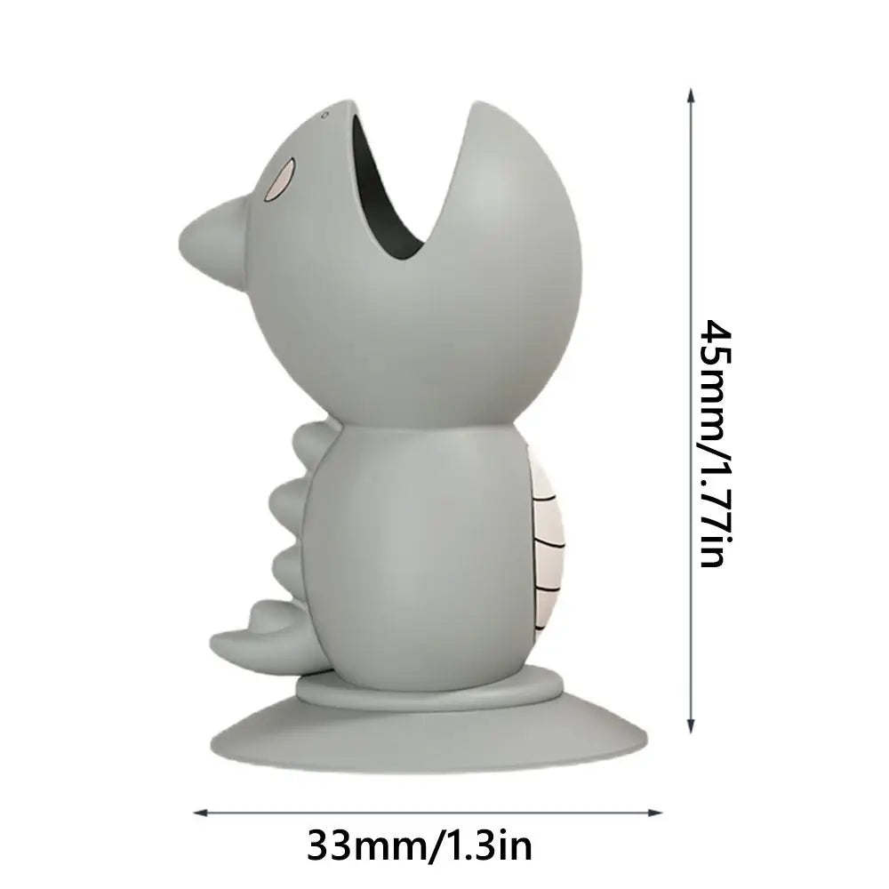Gifts Portable Toothbrush Protective Cover Multi-function with Suction Cup Toothbrush Holder Silicone Dinosaur Toothbrush Covers