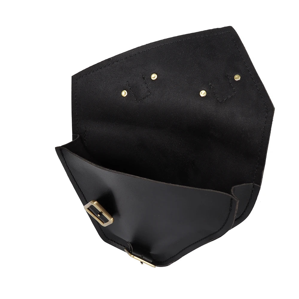 Universal Motorcycle Tool Bag Faux Leather Waterproof Saddlebag Side Pannier Retro Sissybar Pack