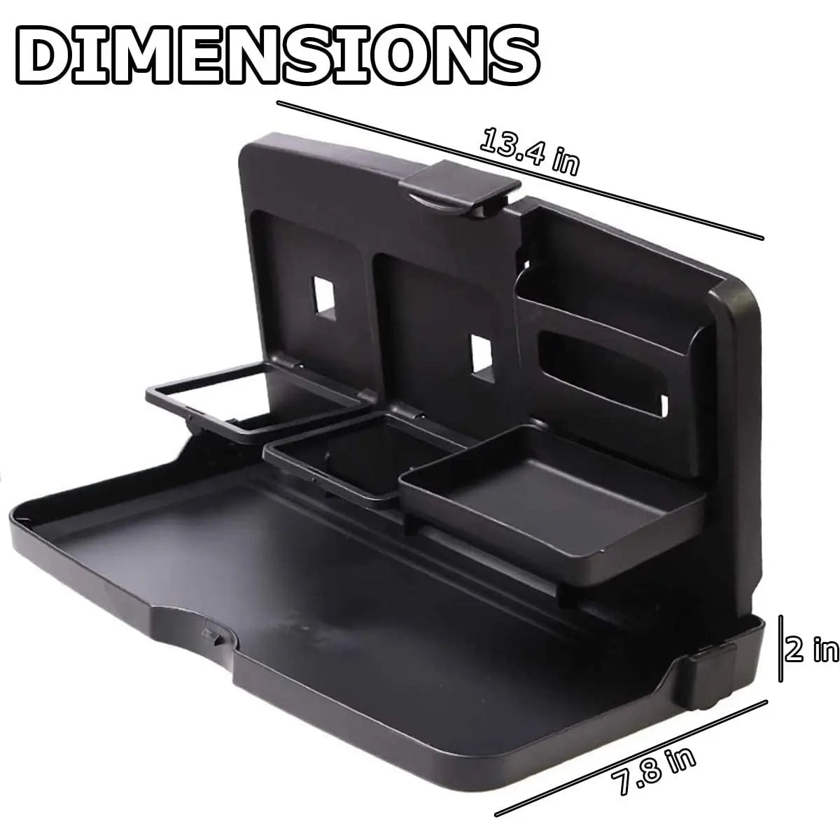 Multi-Functional Portable Foldable Car Backseat Tray Desk Car Vehicle Back Seat Tray for Food Water Cup Phone