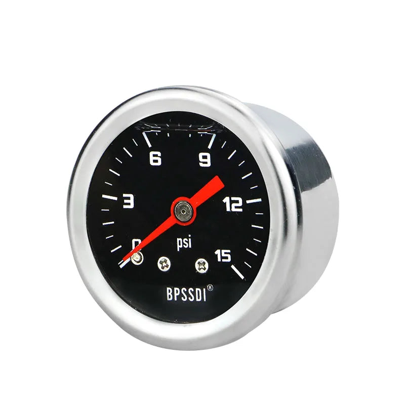 MAIRUIKESI Liquid filled Pressure Gauge 40mm(1.5 inch)  Axial Connection Stainless Steel Case Brass Joint Water Gas Manometer