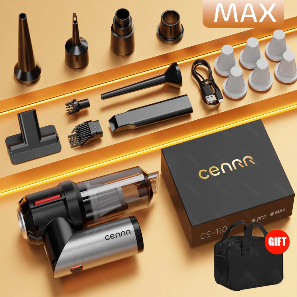 CENRR Car Vacuum Cleaner Strong Suction 998000PA  Powerful Handheld Wireless Vacuum Cleaner Mini Blower for Home Appliance