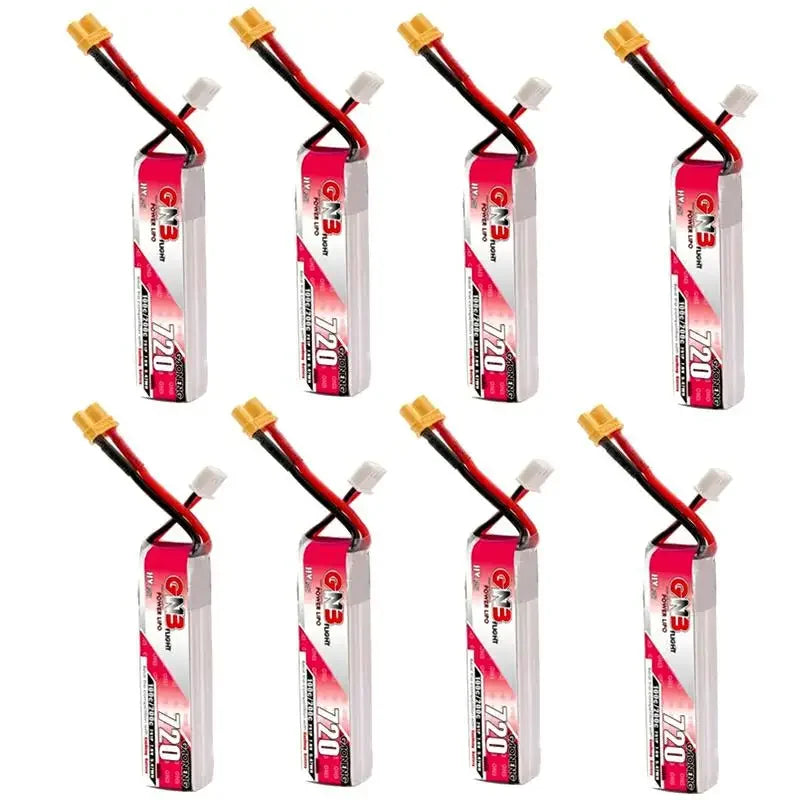 GAONENG GNB Lipo Battery 720mAh 7.6V 2S 100C 200C XT30U-F Connector For RC FPV Whoop Frame Kit Tinywhoop Racing Drone
