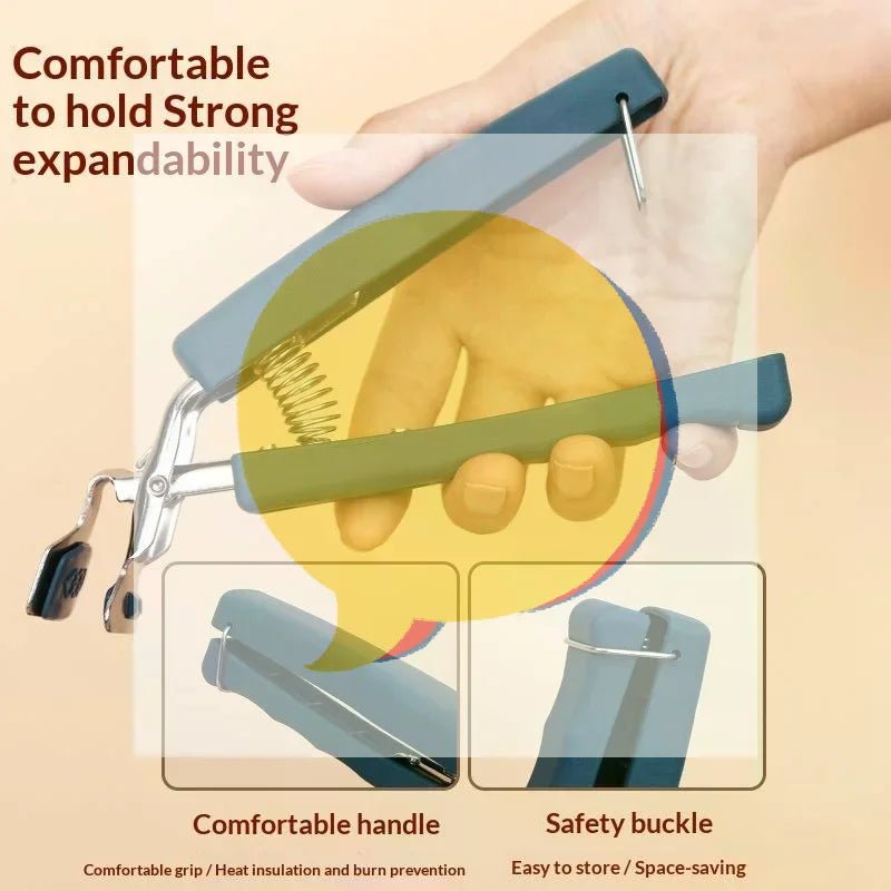 Kitchen Anti-scalding Clip Bowl Clip Household Kitchen Tray Anti-Hot Holder Plate Clip Bowl Clip Heat-Resistant Gloves