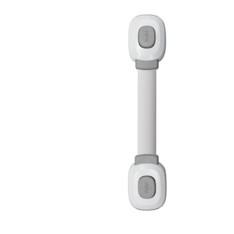 RV Cabinet Door Lock No Drill Adhesive For Fridge Toilet Oven Furniture Kitchen Caravan Motorhome Furniture Door Safety Lock