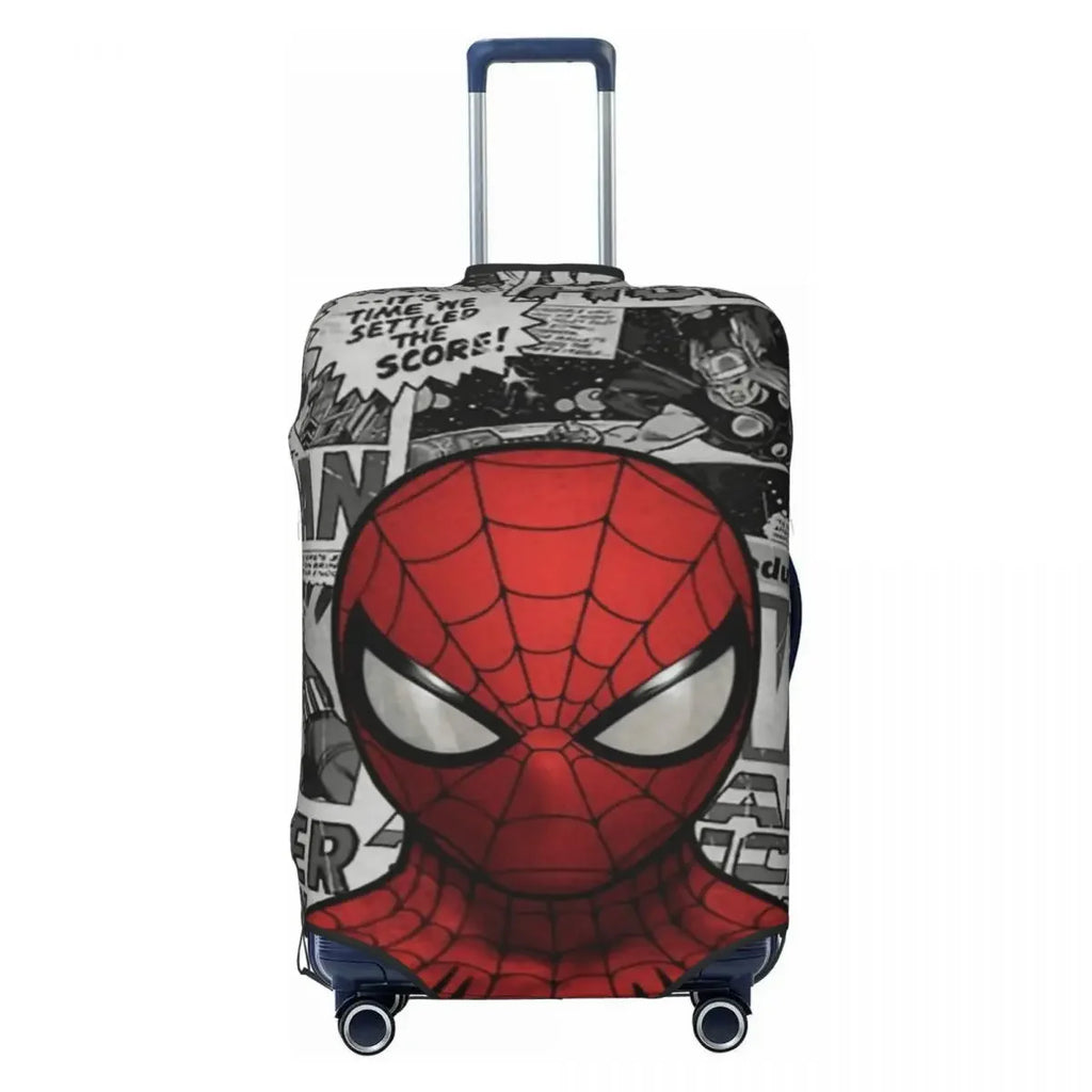18-32 Inch Dustproof Luggage Cover Fashion Spider Print Elastic Anti-Scratch Washable Durable Travel Protective Cover