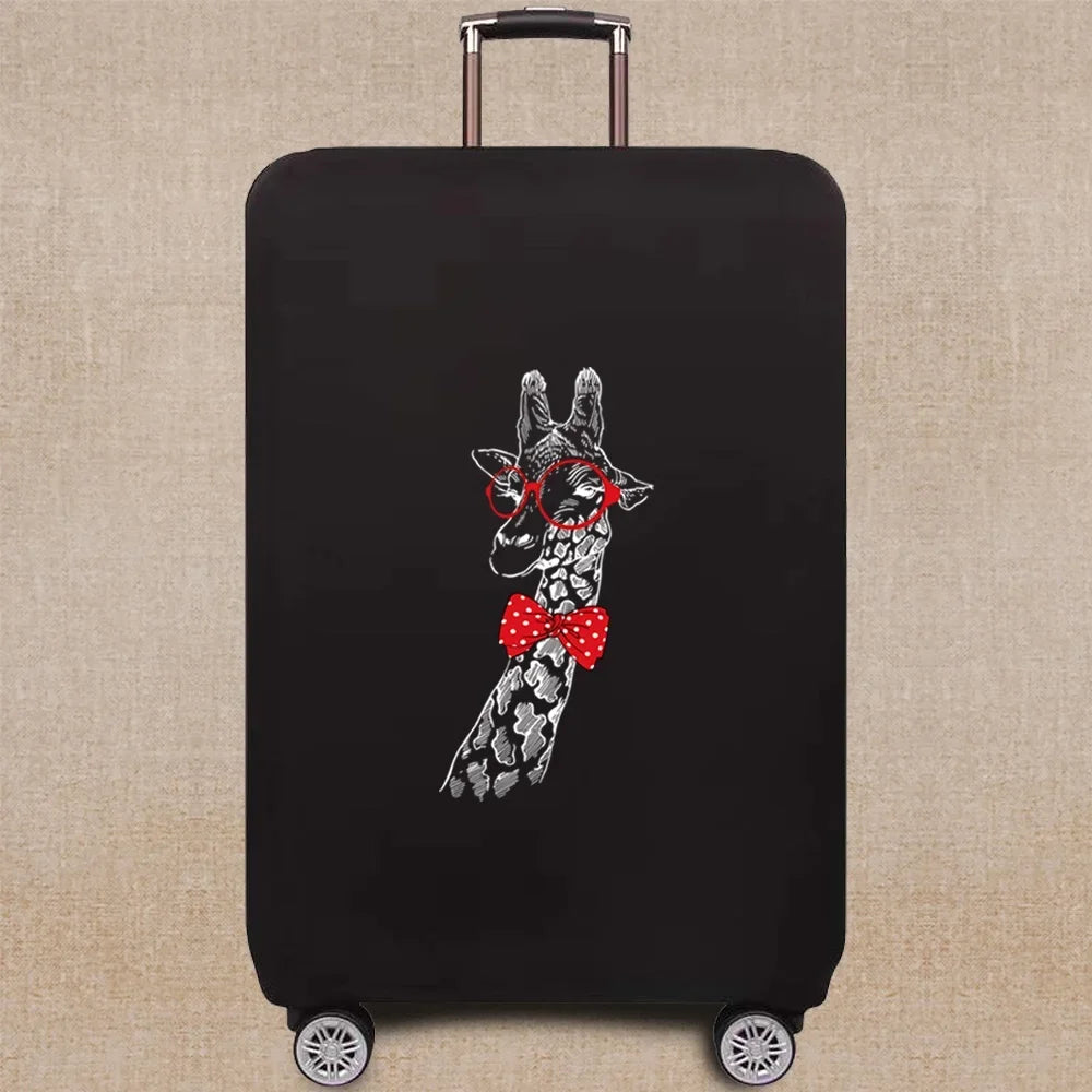 Travel Accessories Luggage Case Suitcase Dust Protective Cover 18-28 Inch Whitepicture Pattern Series Trolley Case Elastic Cover