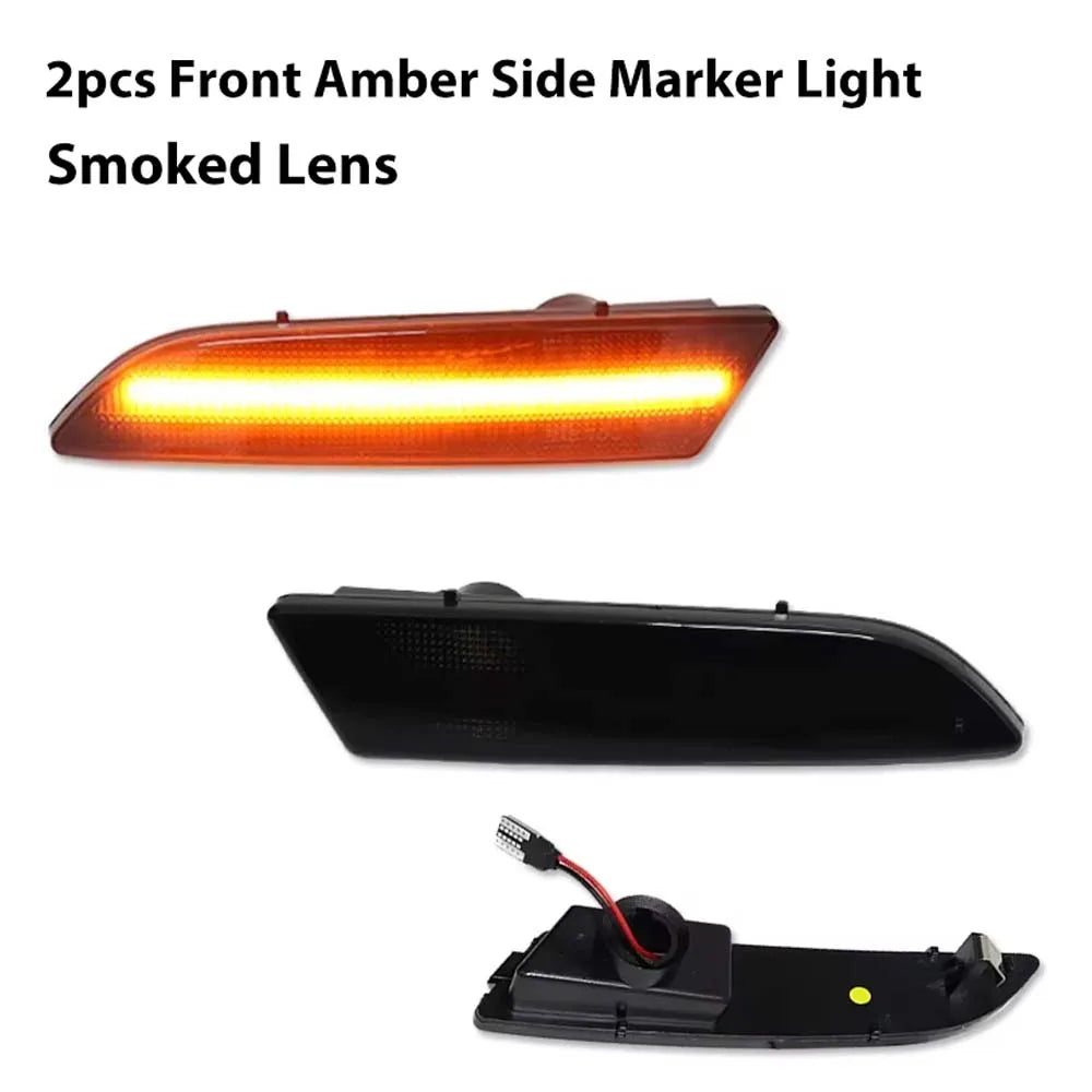 Amber / White / Red LED Car Fender Flare Light Front / Rear Bumper Side Marker Indicator Lights For Chrysler Crossfire 2004-2008