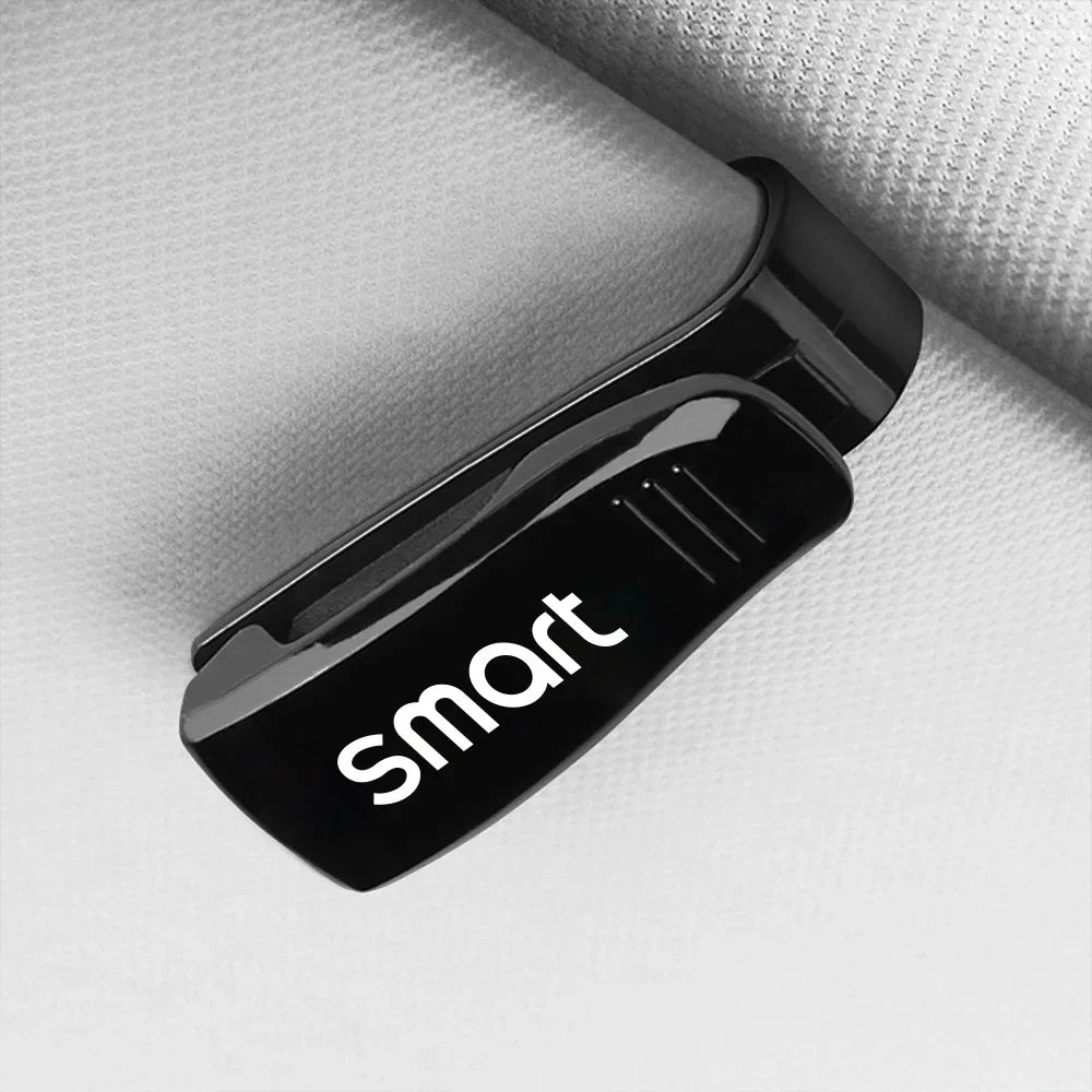 For Smart Eq Fortwo Forfour 453 451 452 450 454 Roadster Car Sun Glasses Case Card Ticket Holder Sunglasses Clip Car Accessories