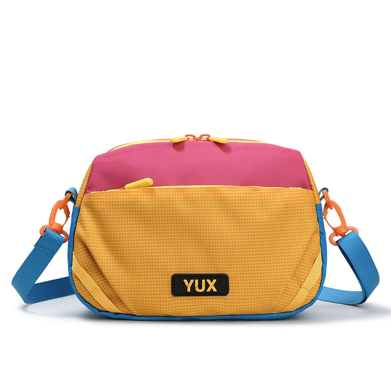 Women's Multi-Color Lightweight Nylon Crossbody Bag Casual Small Backpack Outdoor Sport Travel Daypack Colorblock Fashion Phone