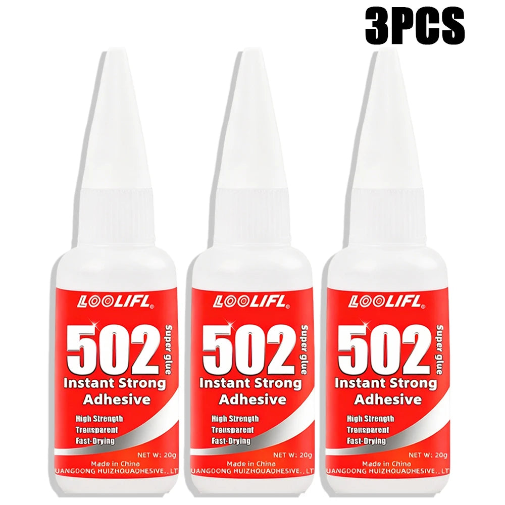 Instant Super Glue High Strength Quick Dry Household DIY Craft Repair Adhesive for Hard Materials Metal Ceramic Wood Ornaments