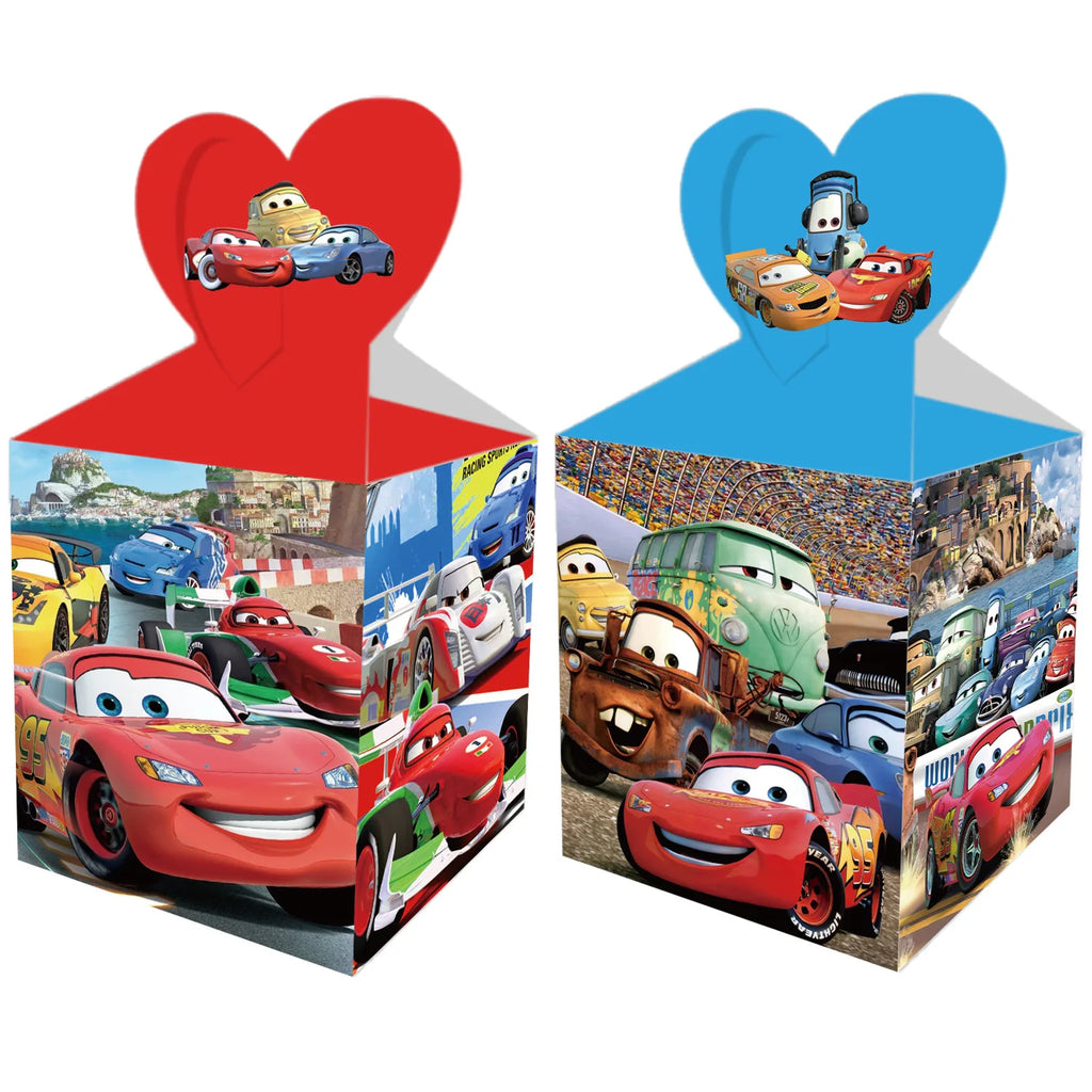Race Car Party Favor Braclet Stamp Keychain Popcorn Box Party Decoration Cupcake Dessert Tower Kids Birthday Celebrations Favor