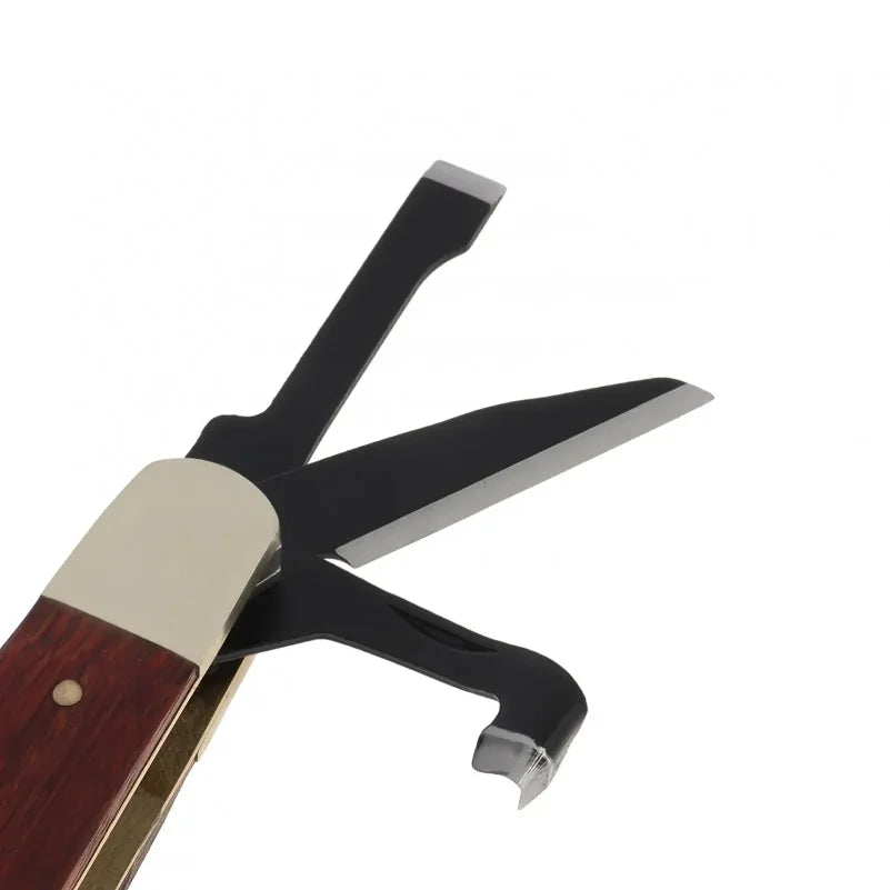 Wood & SK5 Steel Multi-purpose Portable Folding Pocket Cutter Portable Caving Gift Cutting Tool For Camping/ Home Furnishing