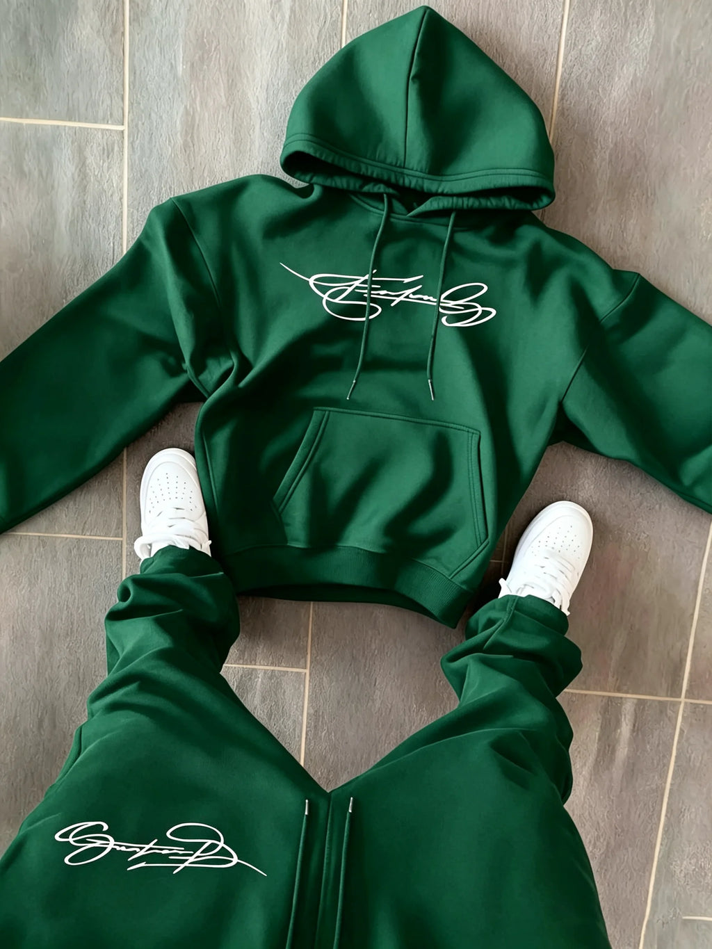 Men's Printed Pullover Hoodie + Sweatpants Two-piece Street Outdoor Fashion Fitness Leisure Sportswear Suit man two piece sets