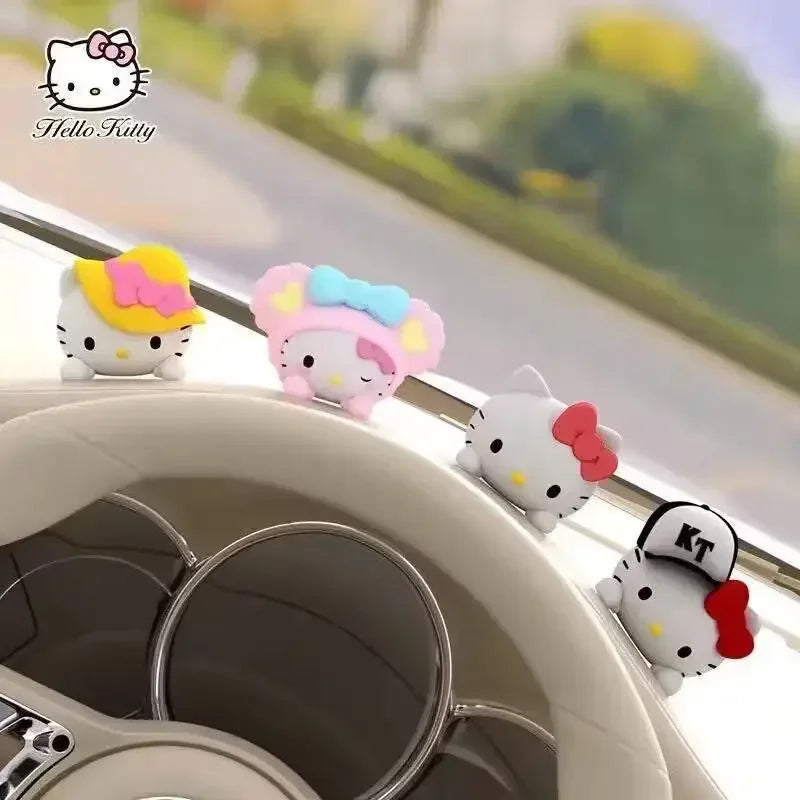 Cute Hello Kitty 3D Car  Waterproof Removable Kawaii Cartoon Anime Vehicle Stickers for Sedan SUV Truck Girl Driver Gifts Best