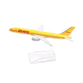 JASON TUTU 16cm Boeing 757 DHL cargo aircraft Airplane Model Airplane Diecast Metal 1/400 Scale Planes