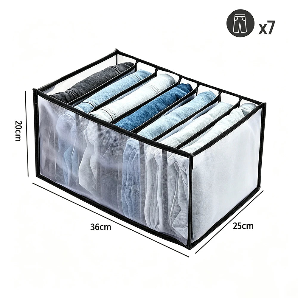  9/7 Grids Clothes Organizer Pants Sweater Storage Cabinets Drawers Organizer Wardrobe Clothes Storage Organizers Jeans Storage