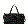 Paw Prints Large Capacity Luggage Bag for Boy and Girls Best Gifts 2D Cartoon Stravel Duffels Outdoor Fitness Bag for Children
