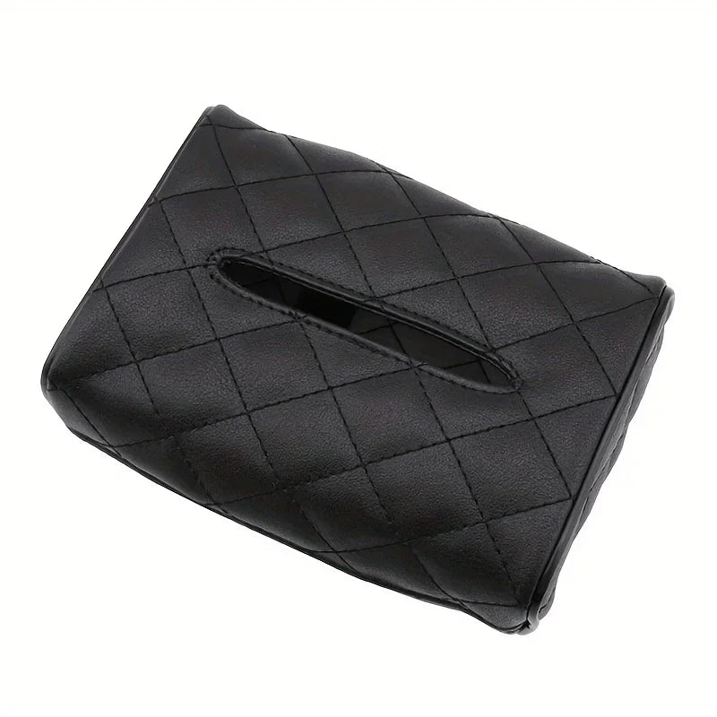 2pcs Car Tissue Box Fixed Armrest Box Hanging Sun Visor Multifunctional Tissue Box