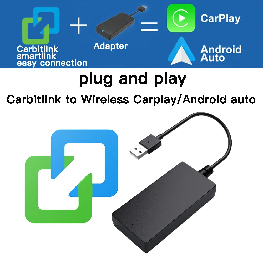 Carbitlink Smartlink Phonelink Easy connect to Wireless CarPlay Android Auto Smart Box car play Hongqi Baic Jetour Geely Chery