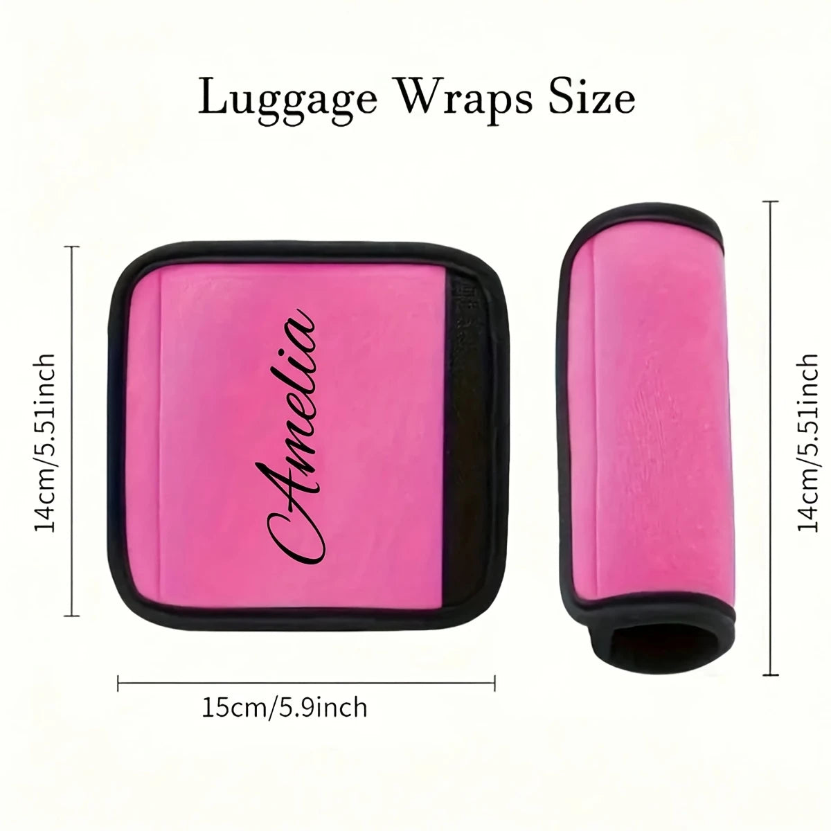 Custom Name Luggage Handle Cover, Custom Luggage Handle Cover with Text, Custom Luggage Wrap, Mother's Day Gift, Easter Gift