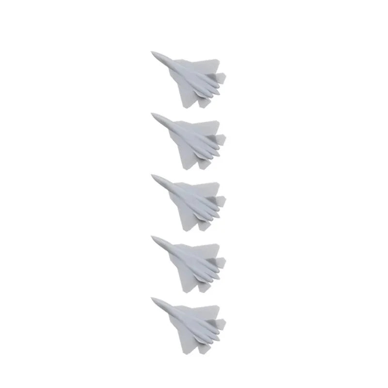5PCS 1/350 1/400 1/700 Scale Russia Su-57 Combat Airplane Mould Battle Aeroplane Toys Fighting Aircraft Mold for DIY Plane Model