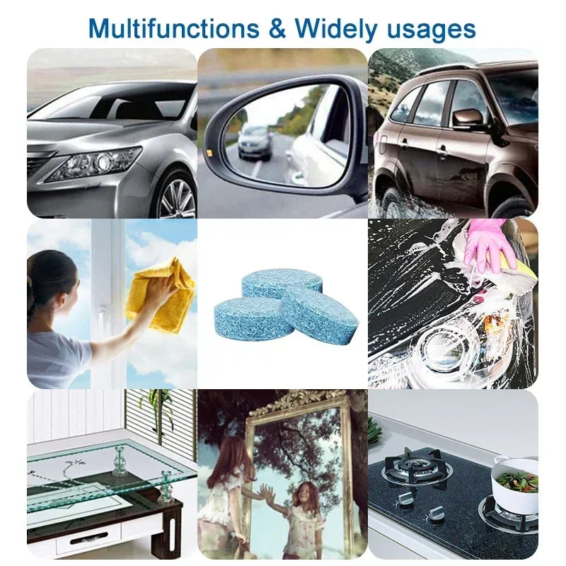 Car effervescent tablets can easily dissolve stains, making driving on rainy days more reassuring!