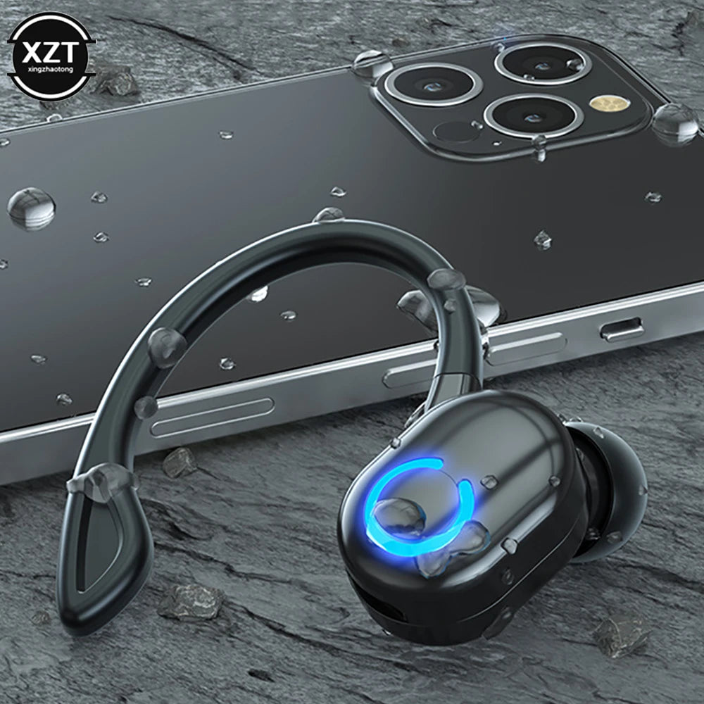 W6 Wireless Bluetooth Earphones Sports Running Headset Wireless Single Ear Headphones HiFi Stereo Noise Reduction Music Headset