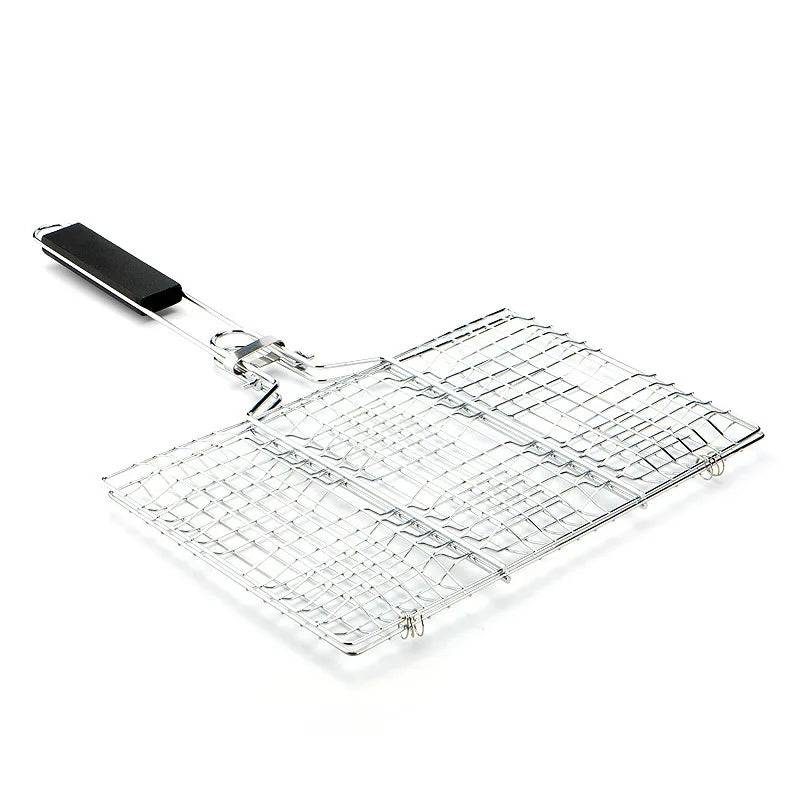 Stainless Steel BBQ Mesh Non Stick Grilling Basket Grill Mesh Mat Meat Vegetable Steak Picnic Party Barbecue Tool