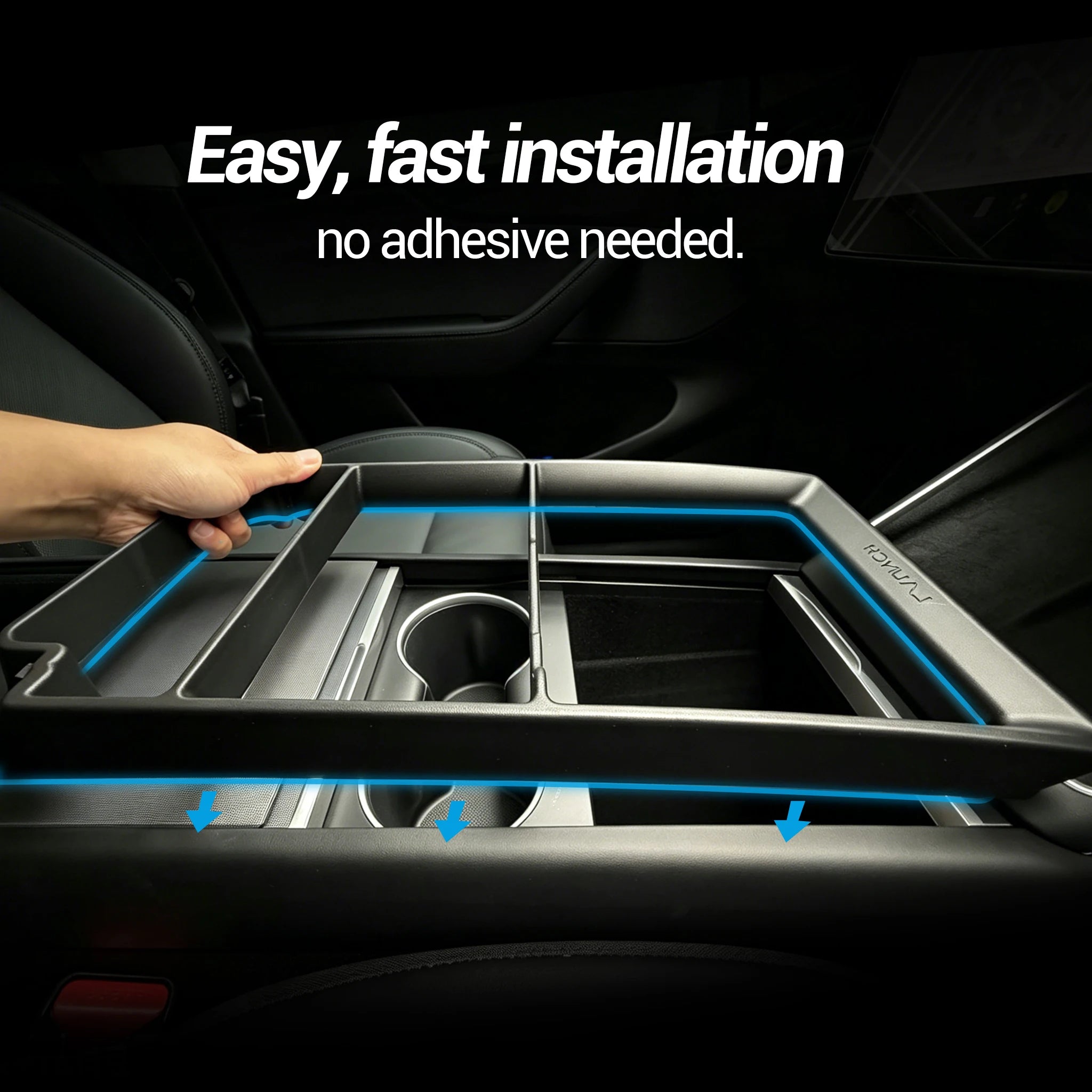 For Tesla Model 3/Y/YL Highland Juniper 2026 Center Armrest Storage Box Tray Console Organizer Box Accessories