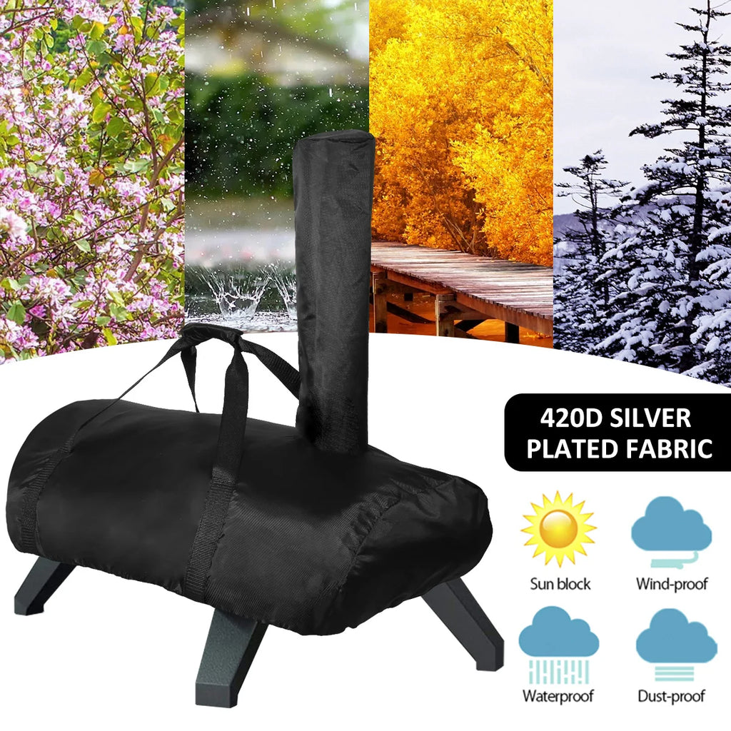 Pizza Oven Cover Compatible for Karu 12 Portable Pizza Oven Cover Heavy Duty 420D Fabric Waterproof Pizza Oven Cover