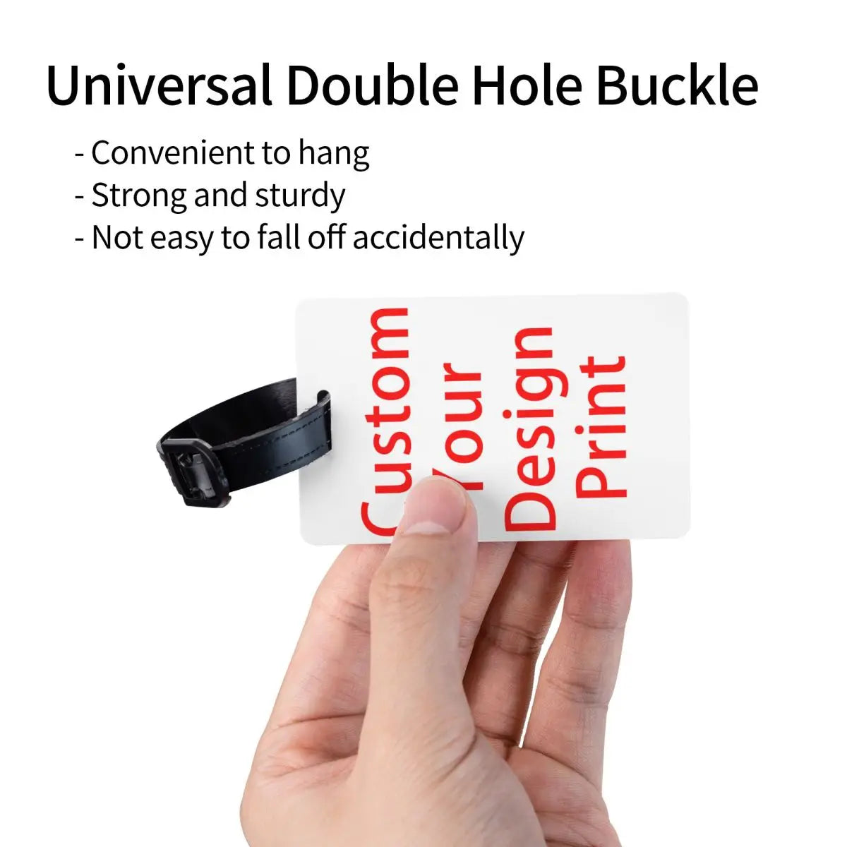 Custom Custom Your Design Luggage Tag for Travel Suitcase Customized Logo Printed Privacy Cover ID Label