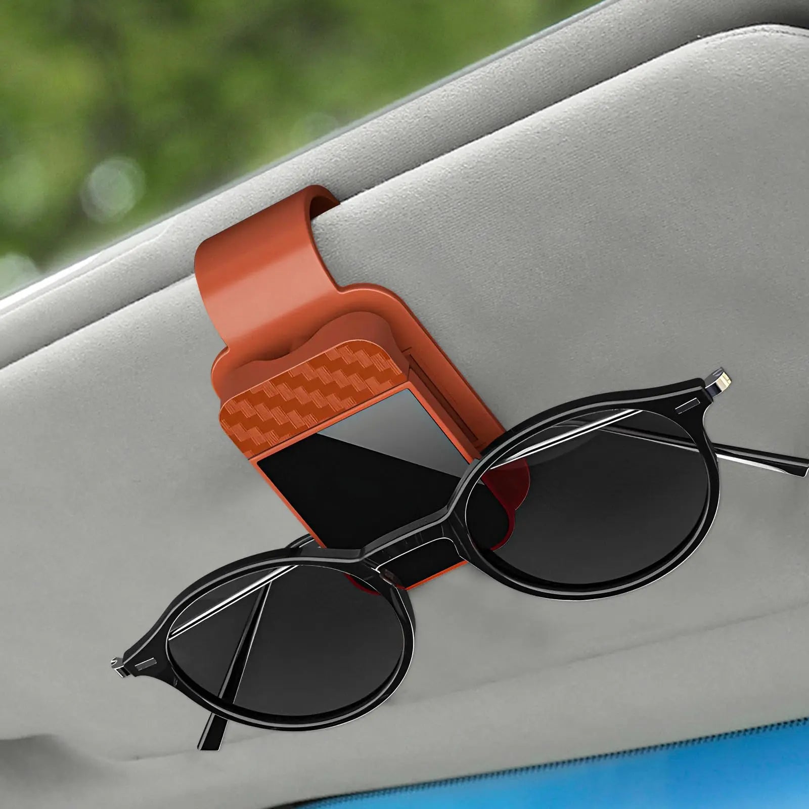 Car Sun Visor Sunglasses Holder, Auto Eyeglass Storage Clip for Sun Visor, Universal Vehicle Eyewear Organizer