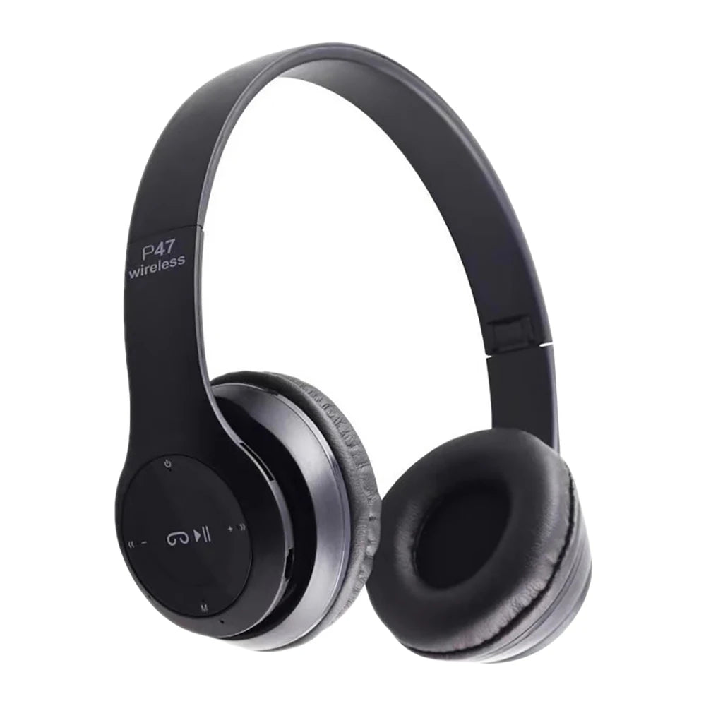 P47 Bluetooth 5.0 Wireless Sports Game Headset Foldable HIFI Stereo Bass Music Earphone With Microphone For iPhone Huawei Xiaomi