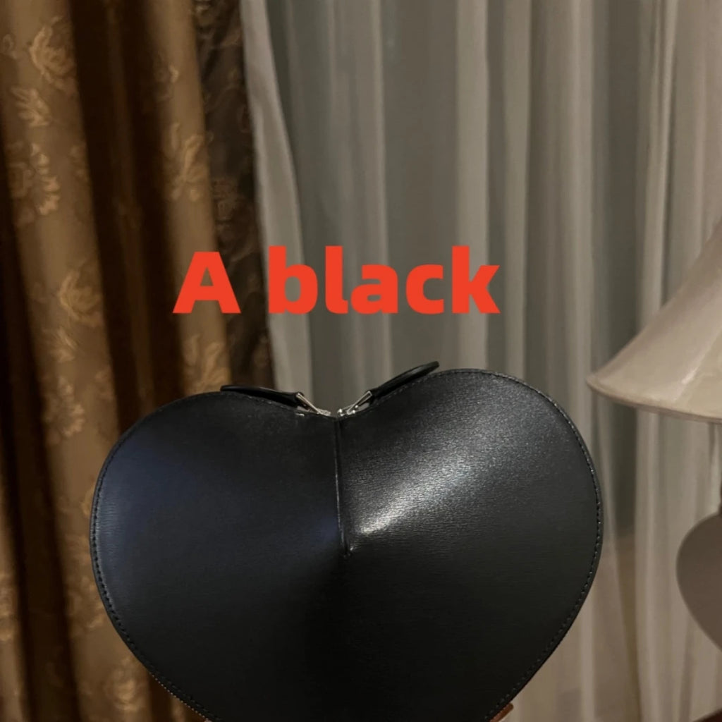 High-End Mini Love Bag Fashionable Peach Heart Box Bag Niche Design Stylish Bag Textured Single Shoulder Crossbody Bag Gift Box