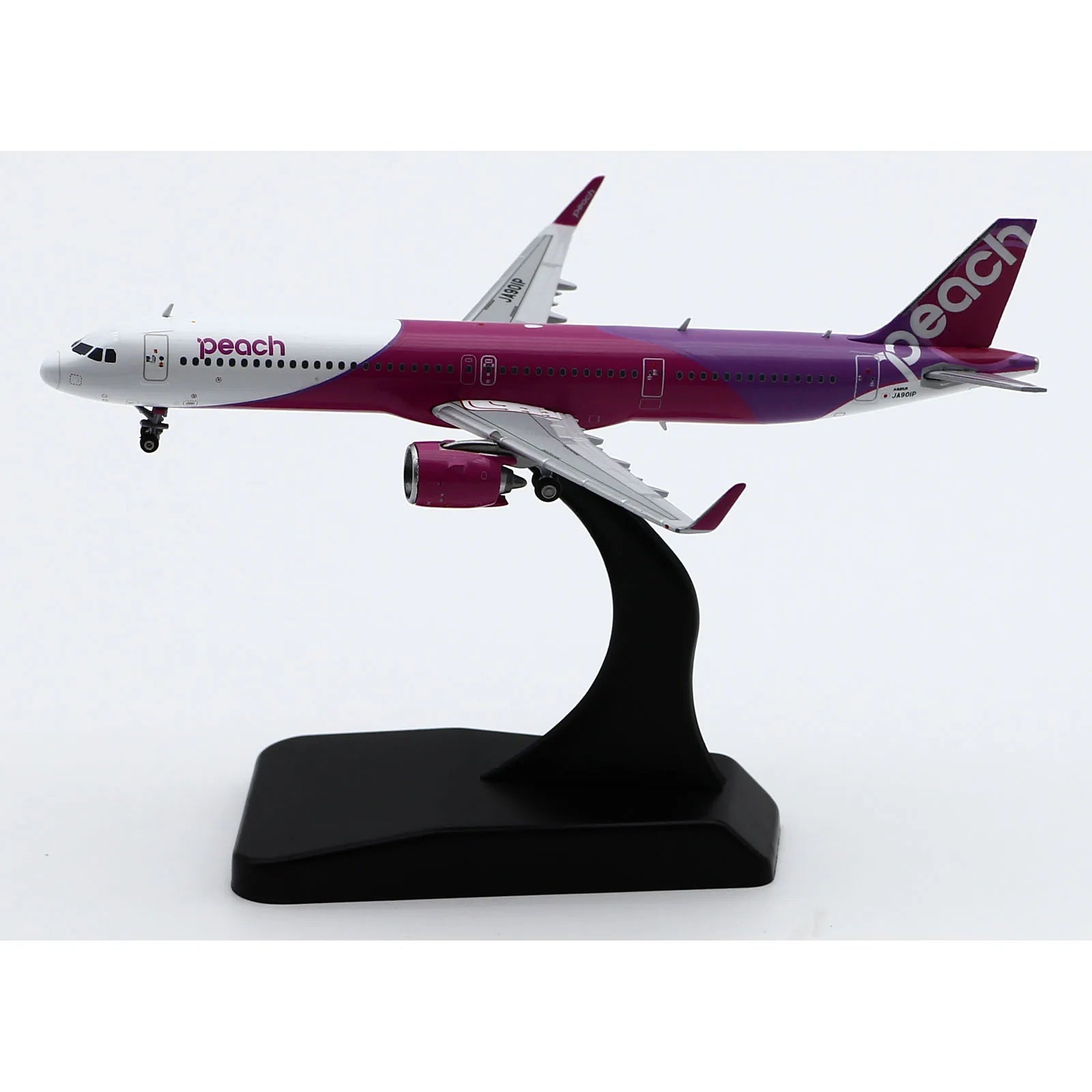 EW421N014 Alloy Collectible Plane Gift JC Wings 1:400 Peach Airlines Airbus A321neo Diecast aircraft Jet Model JA901P With Stand