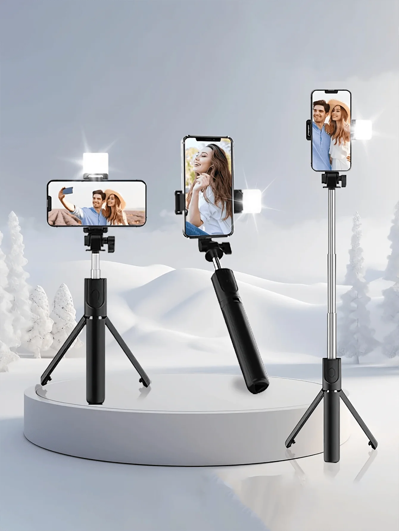 67 Inch Selfie Stick With Reinforced , Extendable Selfie SticTripod with Wireless Remote and Tripod Stand, Portable, Lightweight, Compatible with iPhone 15 14 13 12 Pro Xs Max X 8Plus, Smartphone and More