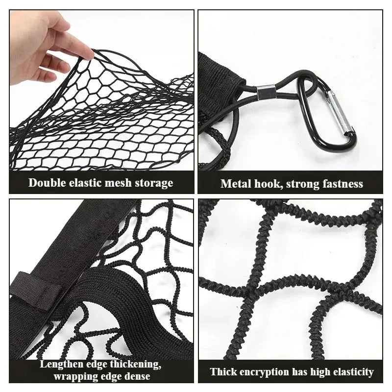 For Tesla Cybertruck Cyber Pickup Truck Back Bucket Box Elastic Storage Net Outdoor Travel Luggage Net Fixed Car Accessories