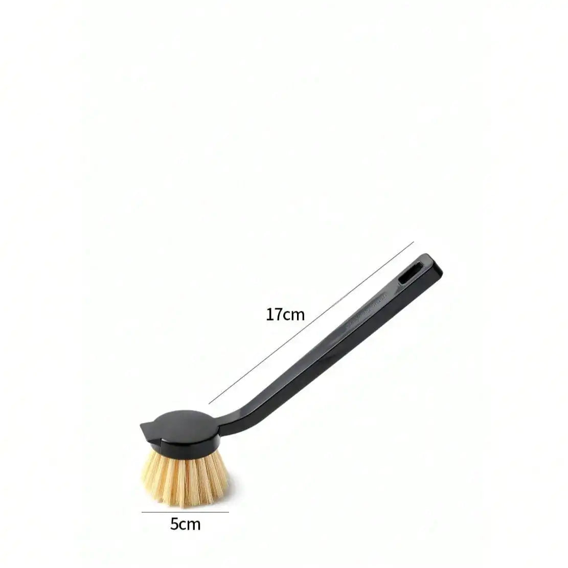 Durable Fiber Bristles Heavy-Duty Kitchen Scrub Brush Comfort Grip Long Handle Dish Cleaning Wand For Tough Grease Versatile Scrubber For Pots Pans