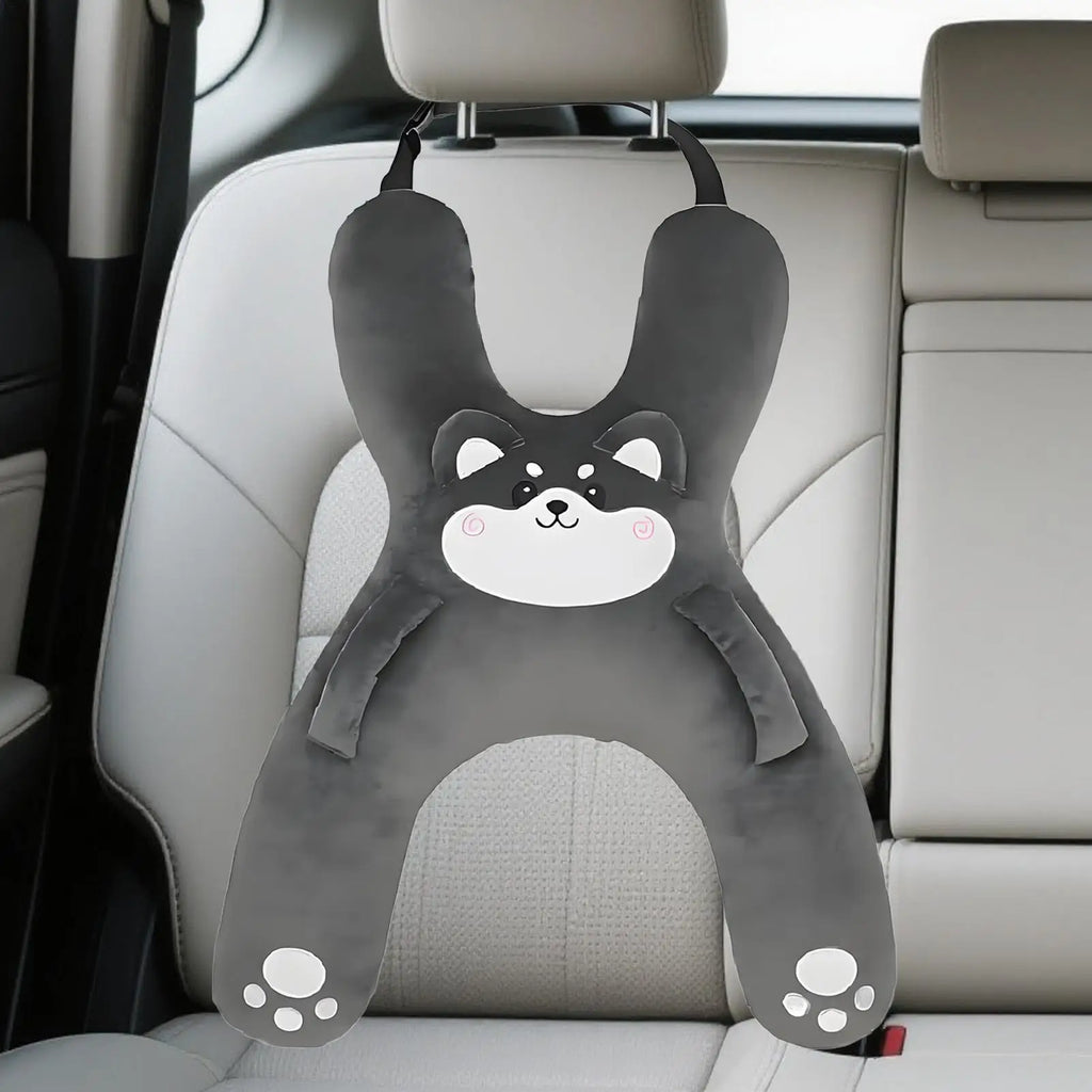 Car Children's Pillow Comfortable And Breathable Car Pillow Waist Child Cute Cartoon Support Headrest Sleeping Car-Mounted