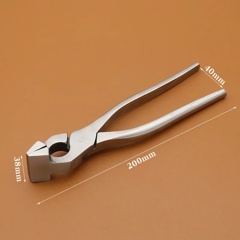 JUSTINLAU Handmade Leather Pliers Stainless Steel Labor Saving Leather Pliers  Leather Making  Trimming and Shaping Tool Set
