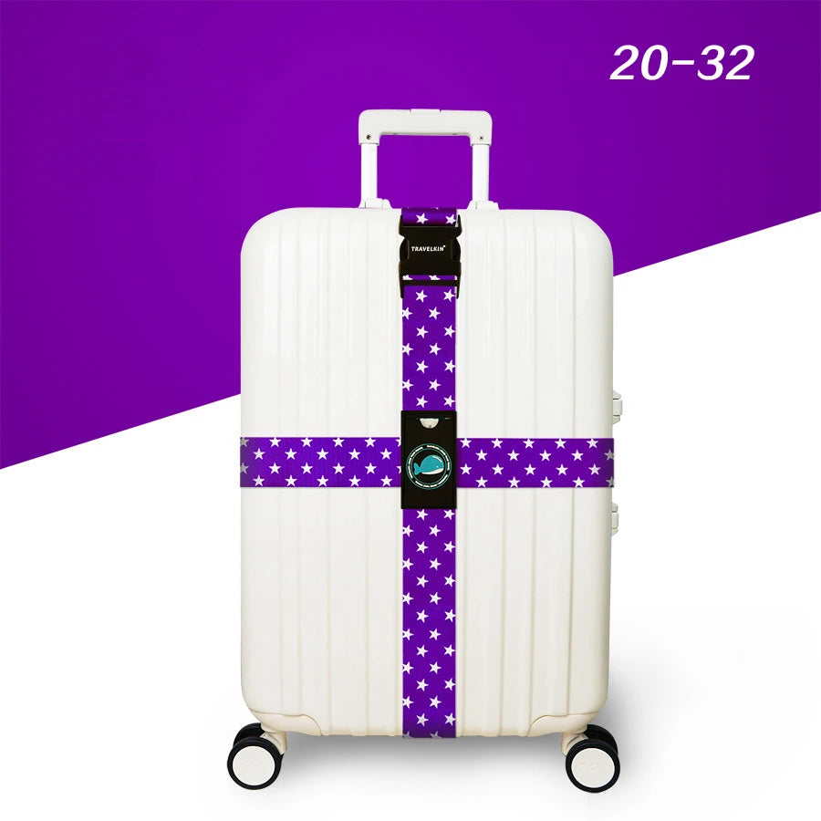Anti-theft Luggage Buckle Cross Strap Adjustable Bundling Packing Baggage Belt Cross Strap Suitcase Belts Bag Part Accessories