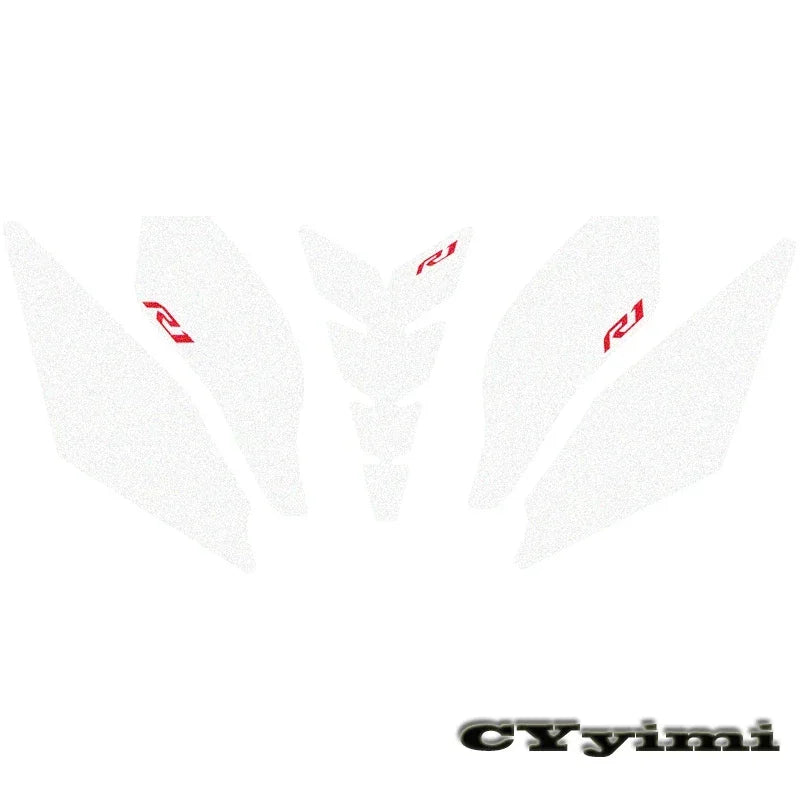 For YZF R1 R1M YZFR1 2015 - 2021 Motorcycle Accessories Side Fuel Tank Pads Protective Stickers Knee Grip Traction Pad