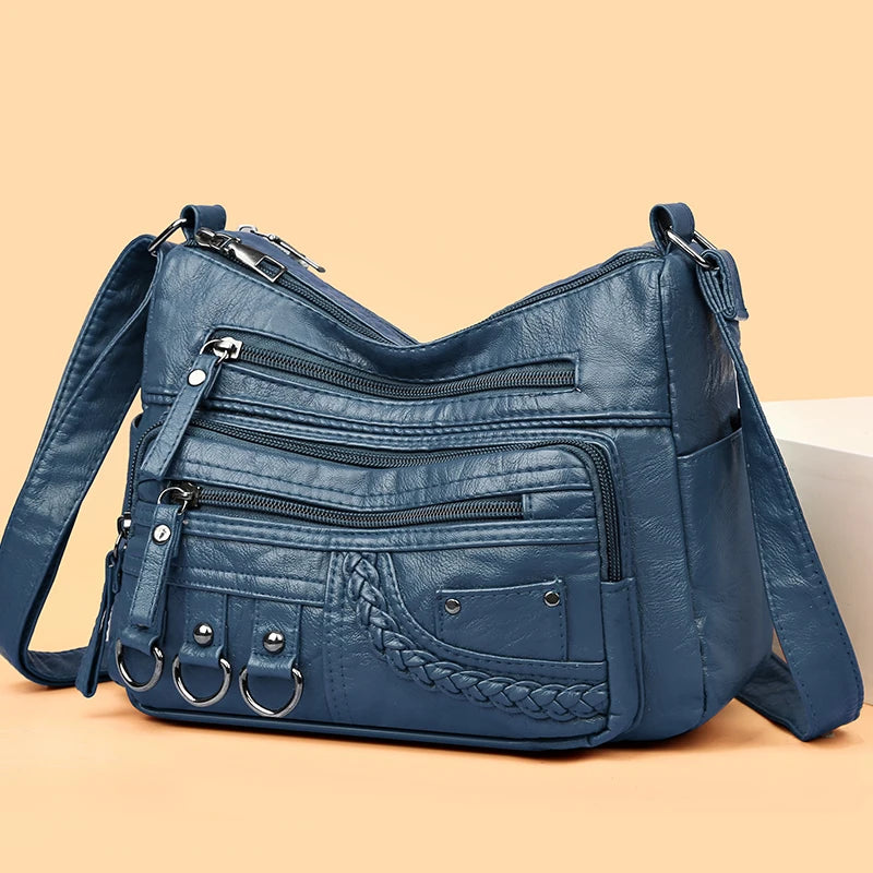 2023 New Ladies Soft Leather Bags High Quality Purses And Handbags Famous Designer Crossbody Shoulder Bag For Women Sac A Main