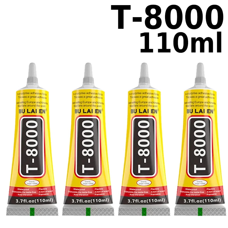 T8000 Precision Glue Jewelry Rhinestone Shoe Phone Repair DIY T7000 Adhesive Crystal Clothes Textiles Logo Patches Leather Bond
