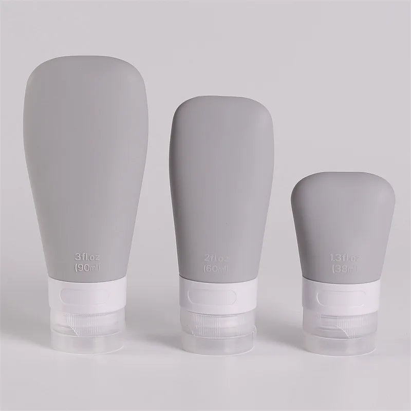 1Pc Empty Silicone Travel Packing Bottle Cosmetic Bottling for Lotion Shampoo Bath Container