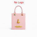 Face Bag Women High Quality Black Leather Luxury Brands Handbag Jewelry Eyes Gold-tone Metal Shoulder Strap Crossbody Bags