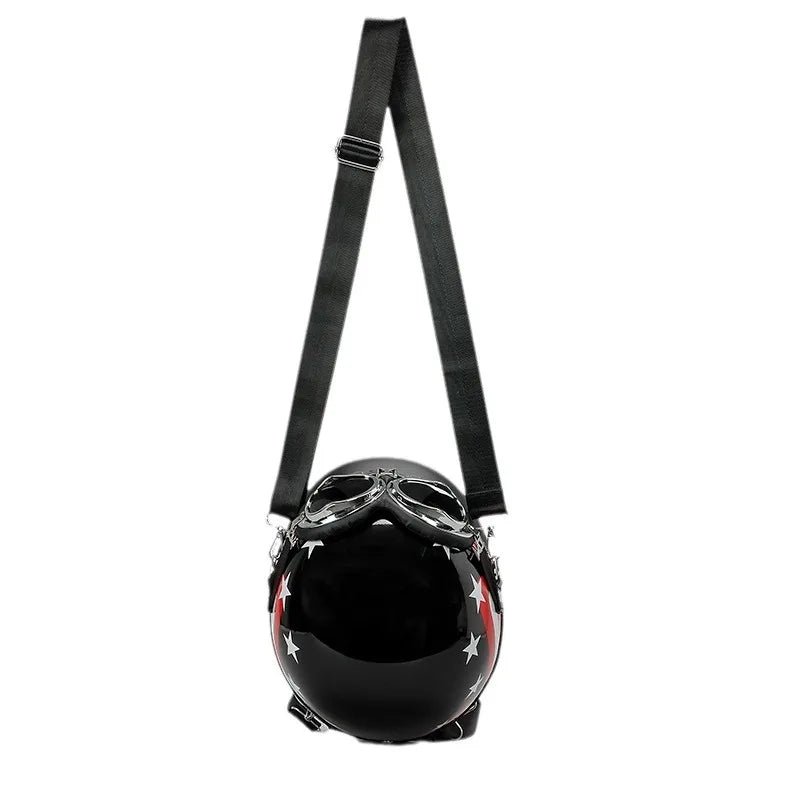 2024 3D Funny Personalized Helmet Backpack Luxury Designer Handbags Purse Casual Crossbody Bags for Women Travel Shoulder Bags